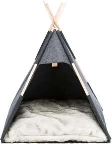 Tipi-Höhle, 70 x 70 x 70 cm, Filz, Anthrazit
